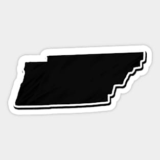 Black Tennessee Outline Sticker